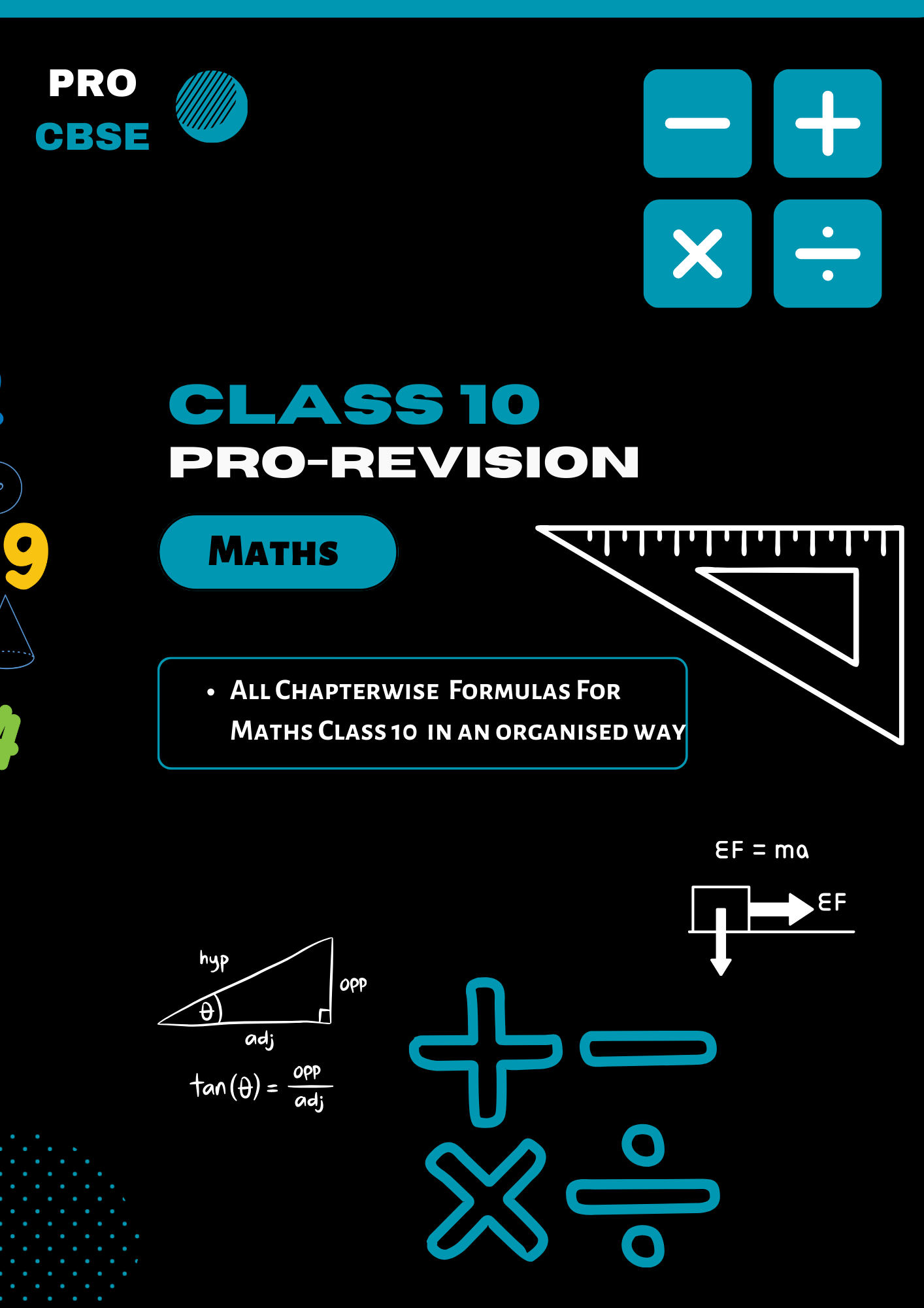 PROCBSE FORMULA SHEET MATHS – procbse.com