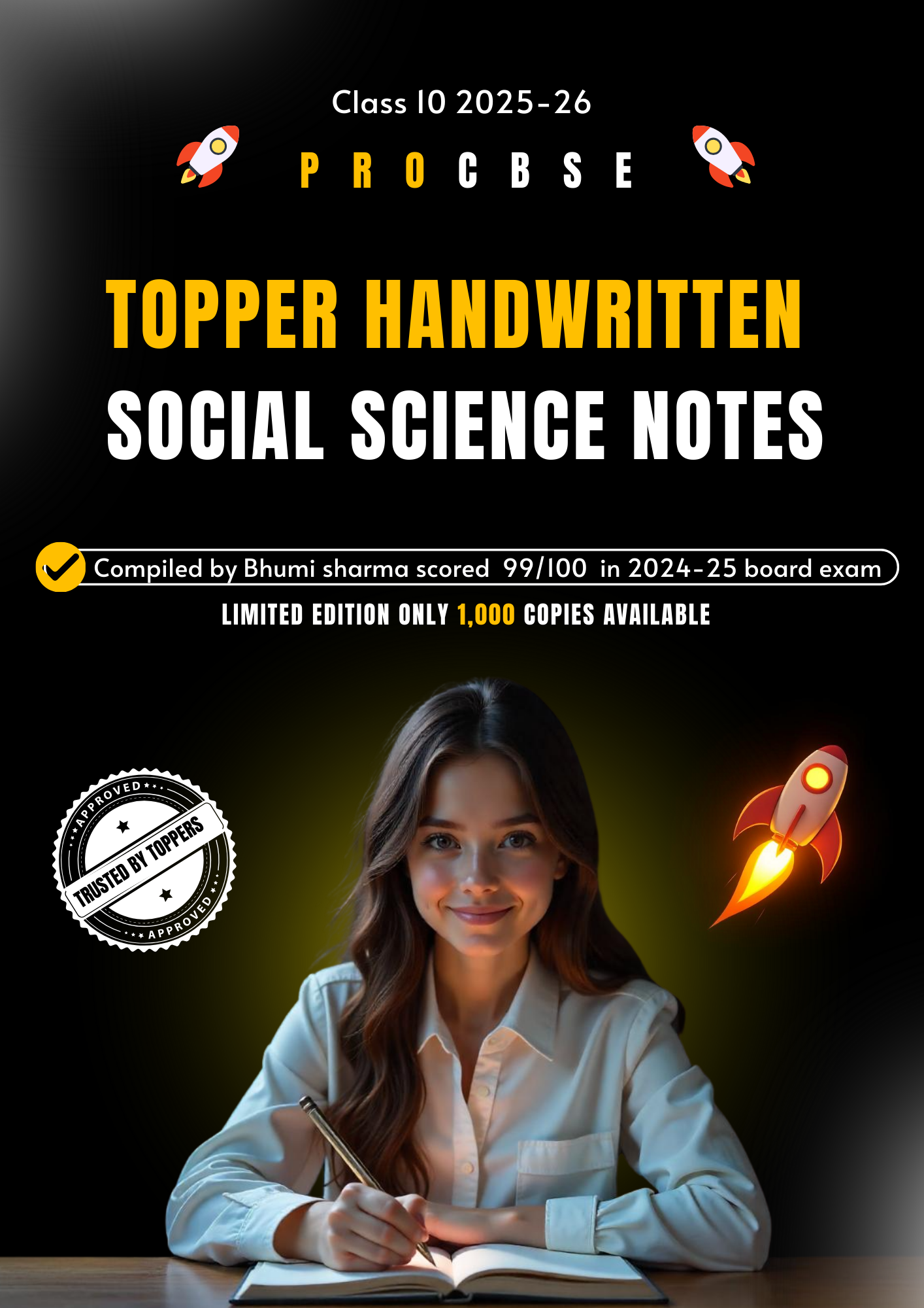 Topper handwritten notes class 10 by PROCBSE BW - Image 2