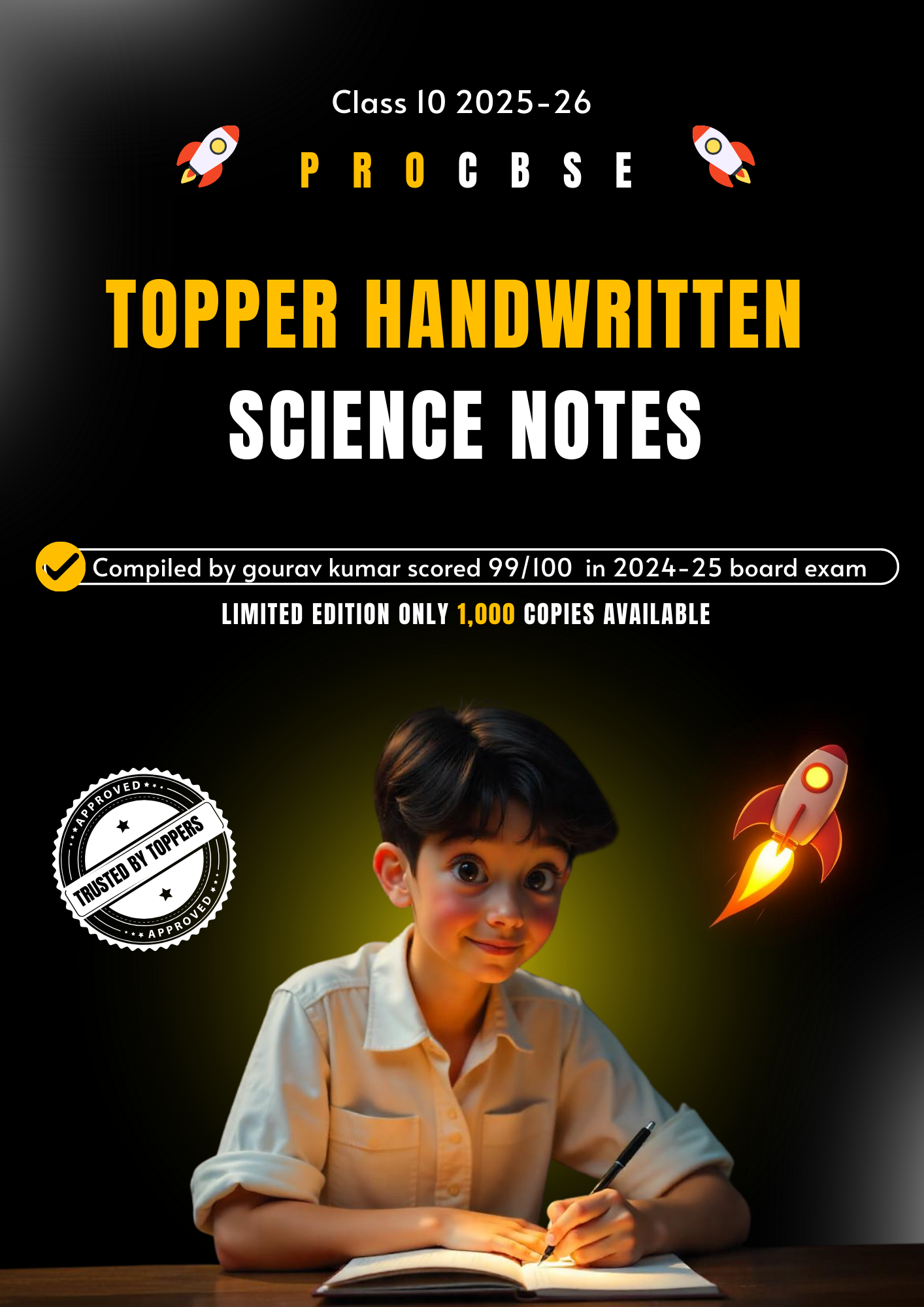Topper handwritten notes class 10 by PROCBSE BW - Image 3