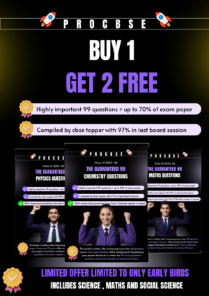 99 guaranteed questions class 12, 3 subjects bundle HardCopy